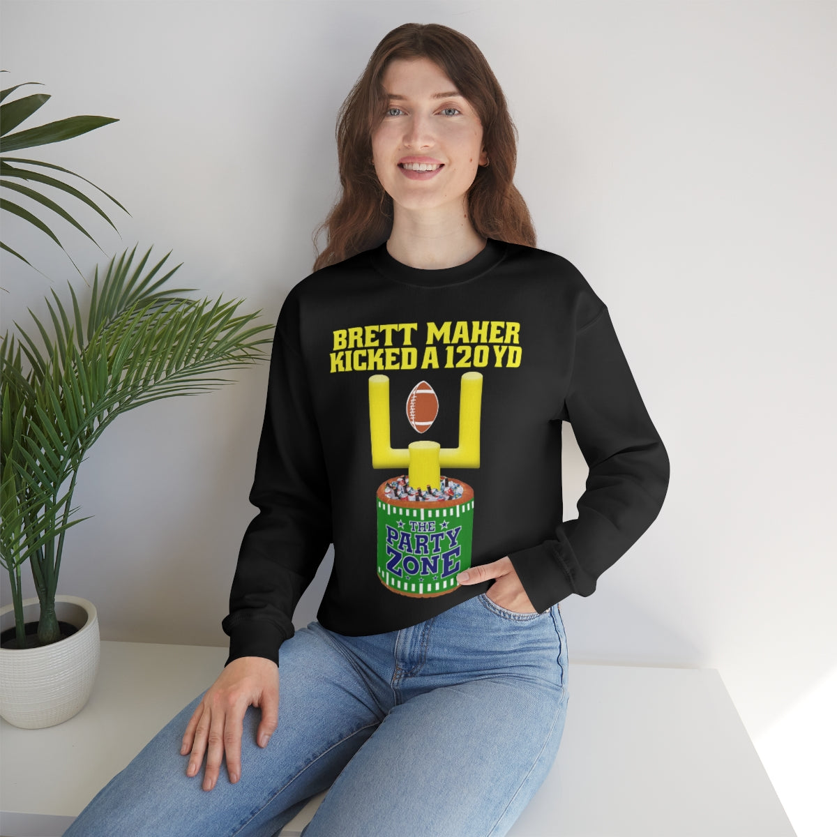 Brett Maher Kicked A 120Yard Field Goal 2 60 Yard Kicks Heavy Blend™ Crewneck Sweatshirt