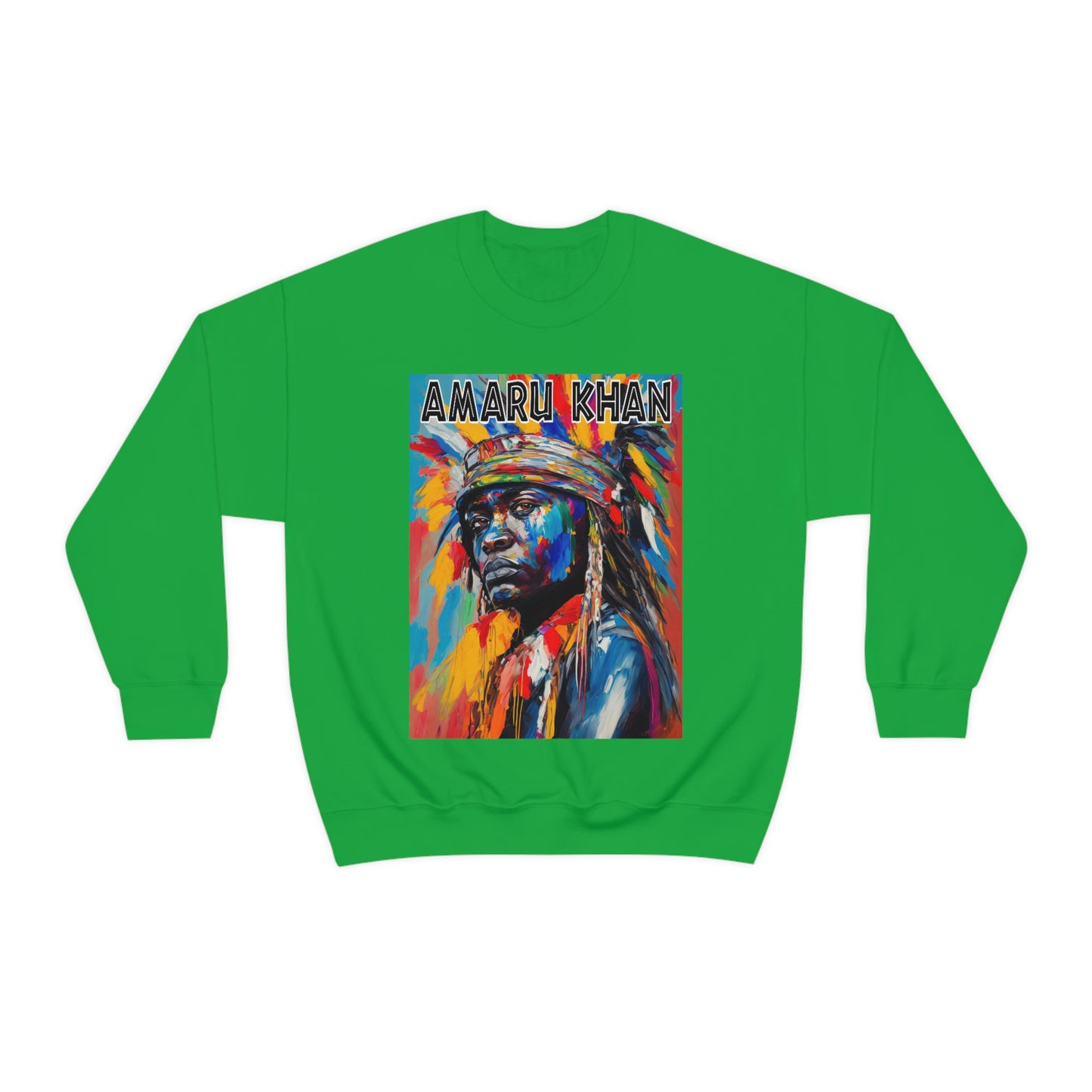 Amaru Khan Indigenous 1st Nation Niijii Heavy Blend Crewneck Sweatshirt