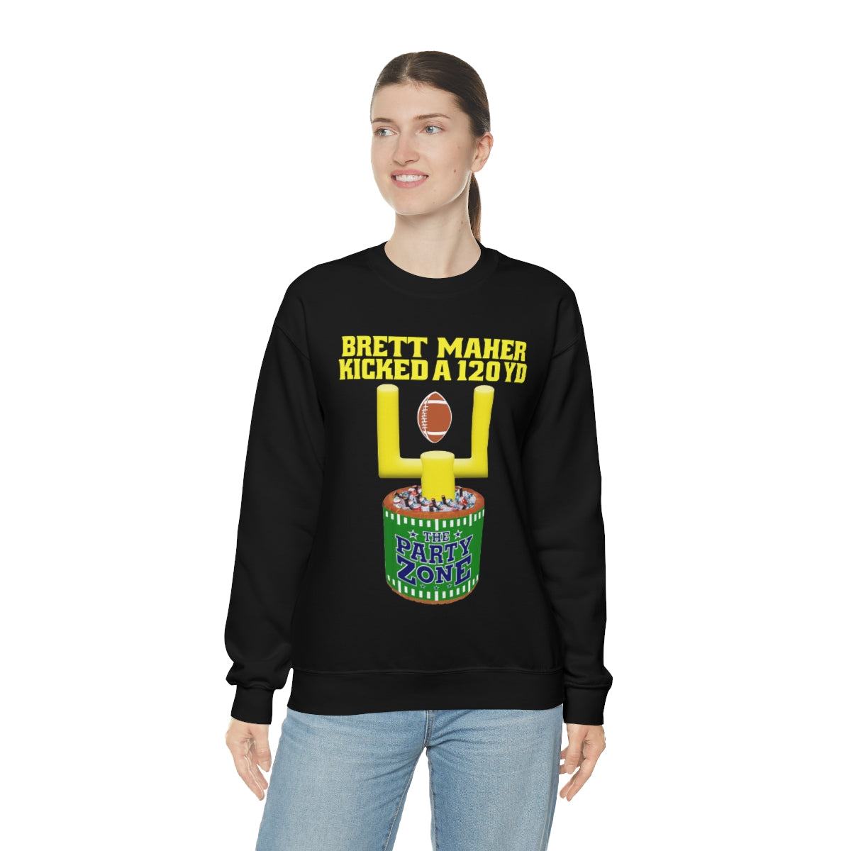 Brett Maher Kicked A 120Yard Field Goal 2 60 Yard Kicks Heavy Blend™ Crewneck Sweatshirt