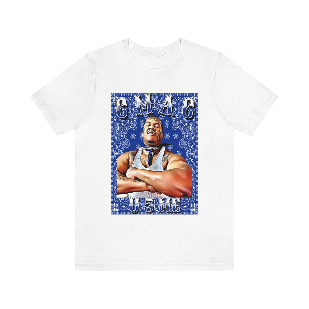 C Mac U 5 Me Crip Mac C Mac Da Loc 55 Crip Short Sleeve Tee