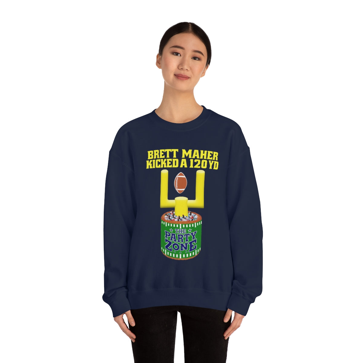 Brett Maher Kicked A 120Yard Field Goal 2 60 Yard Kicks Heavy Blend™ Crewneck Sweatshirt