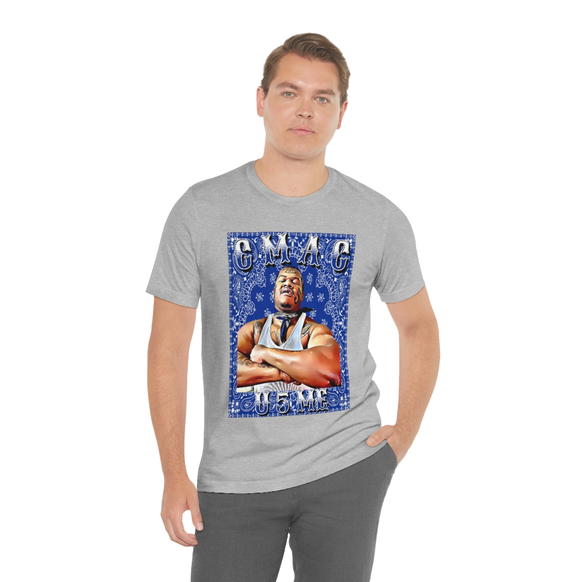 C Mac U 5 Me Crip Mac C Mac Da Loc 55 Crip Short Sleeve Tee