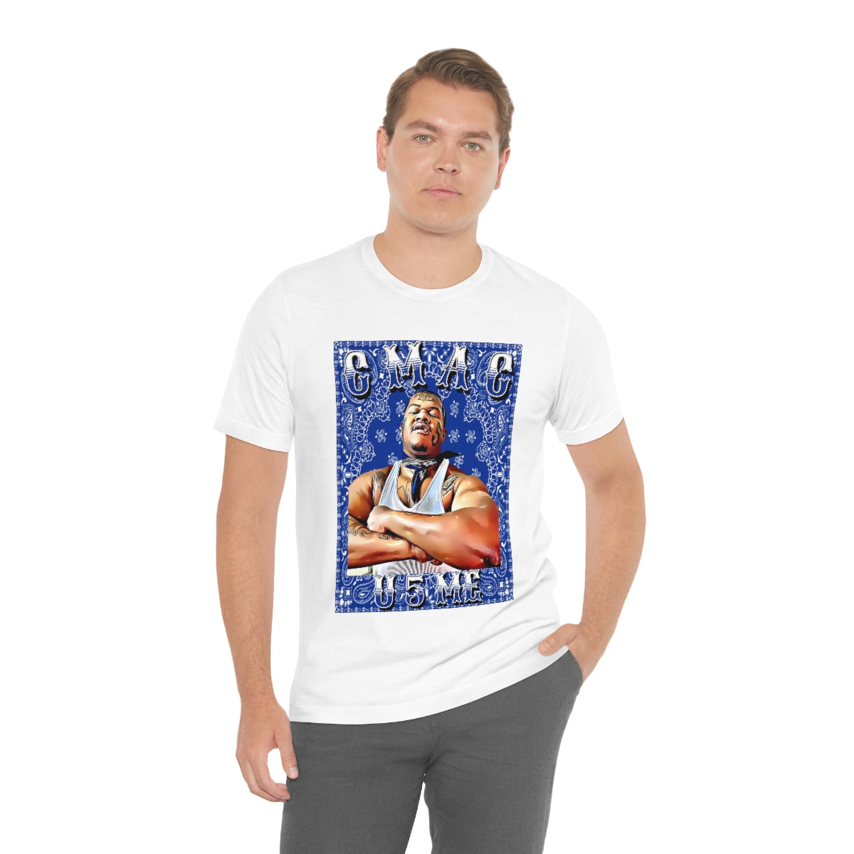 C Mac U 5 Me Crip Mac C Mac Da Loc 55 Crip Short Sleeve Tee