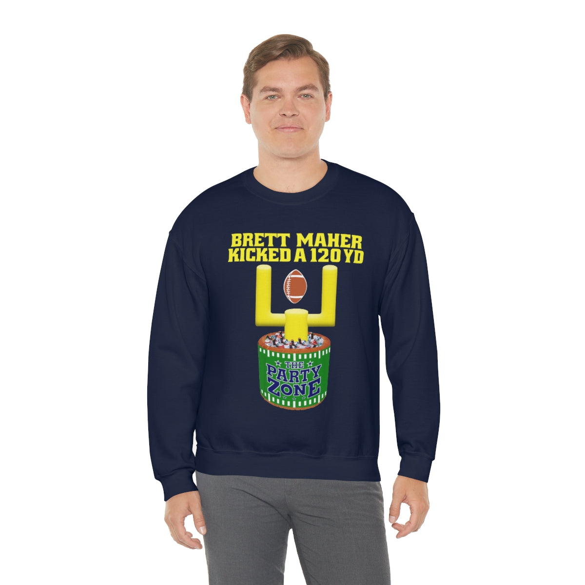 Brett Maher Kicked A 120Yard Field Goal 2 60 Yard Kicks Heavy Blend™ Crewneck Sweatshirt