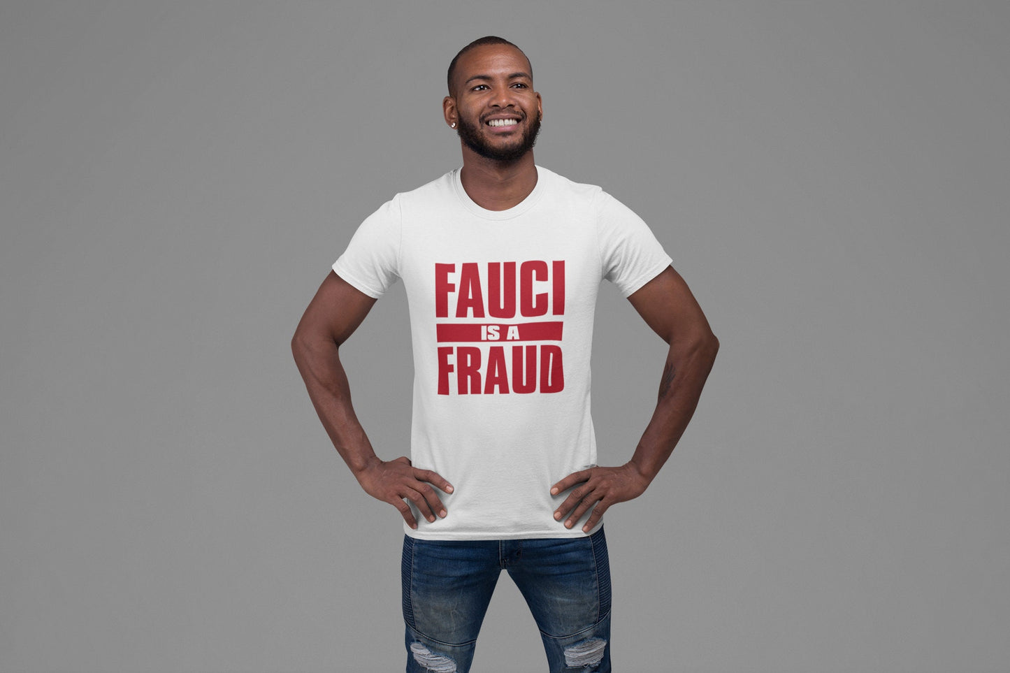 Fauci Is A Fraud Red Graphic