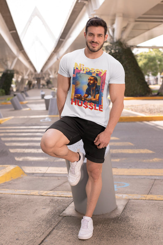 Clearance !!! Nipsey Hussle Men's Urban T Shirt Handmade Custom New!!