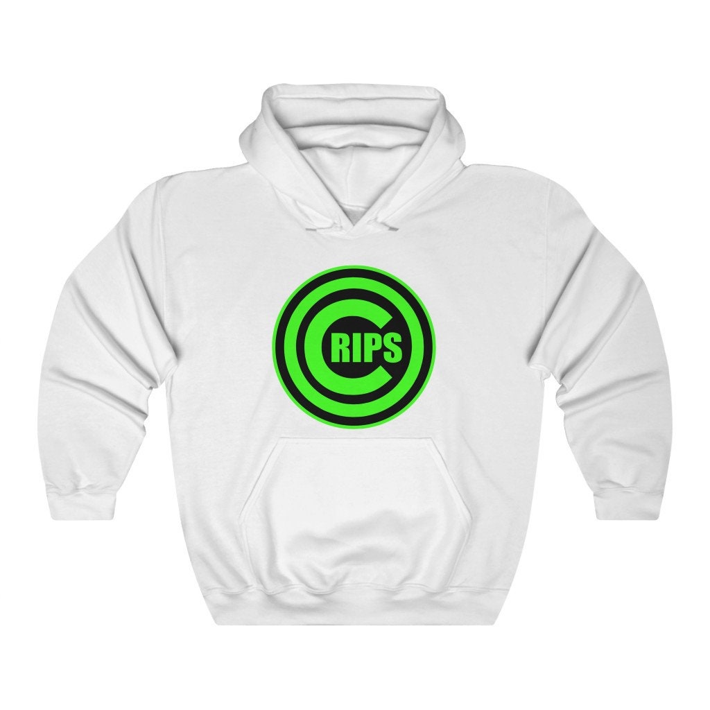 Crips Logo Neon Green Heavy Blend Hooded Sweatshirt