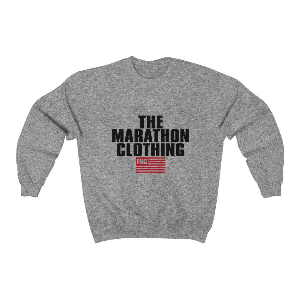 The Marathon Continues Heavy Blend Crewneck Sweatshirt