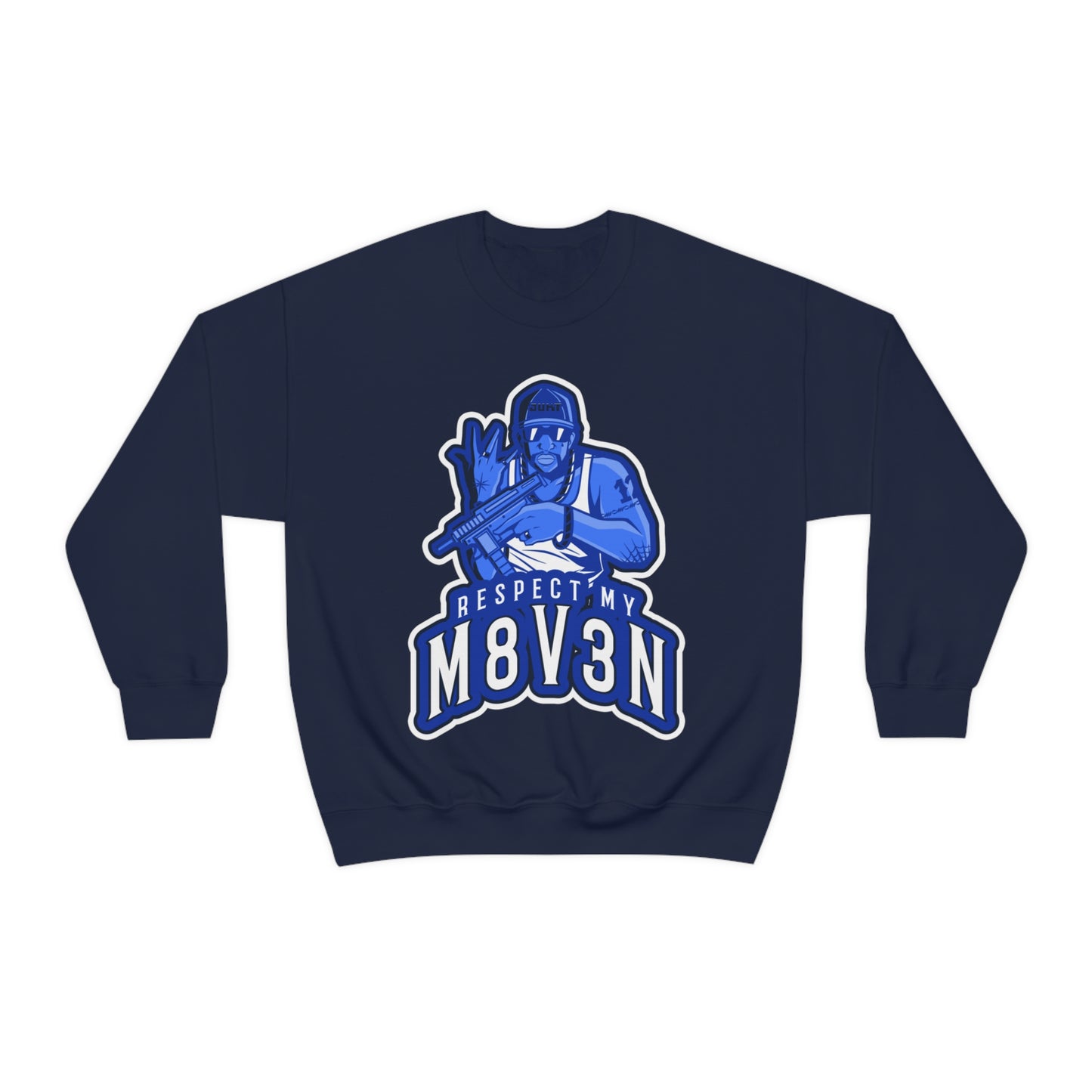 Respect My M8v3n Gansta Crip Heavy Blend™ Crewneck Sweatshirt