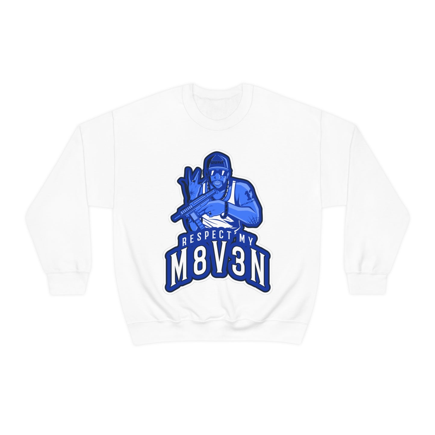 Respect My M8v3n Gansta Crip Heavy Blend™ Crewneck Sweatshirt