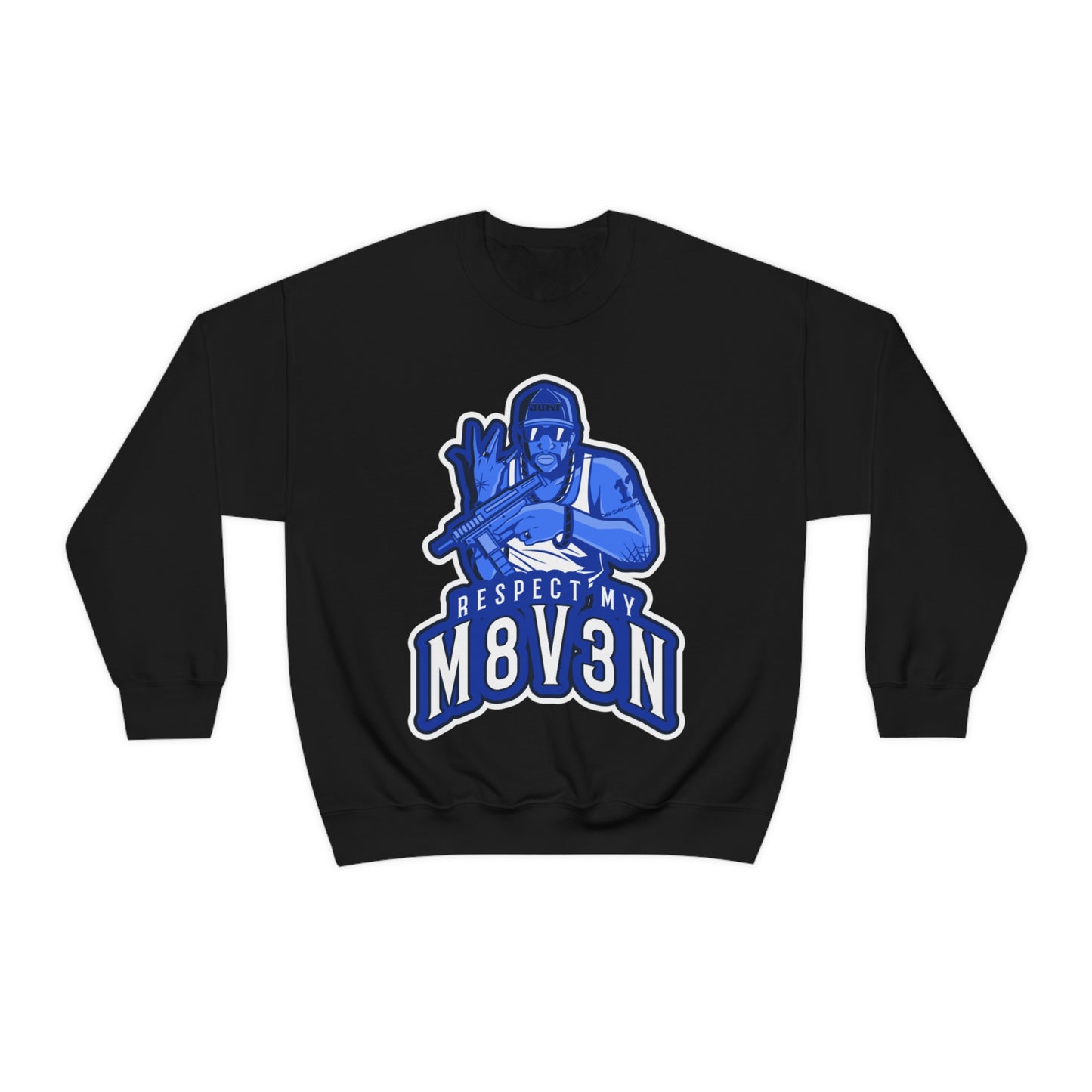 Respect My M8v3n Gansta Crip Heavy Blend™ Crewneck Sweatshirt