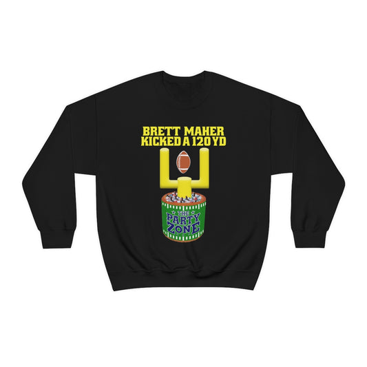 Brett Maher Kicked A 120Yard Field Goal  2 60 Yard Kicks Heavy Blend™ Crewneck Sweatshirt