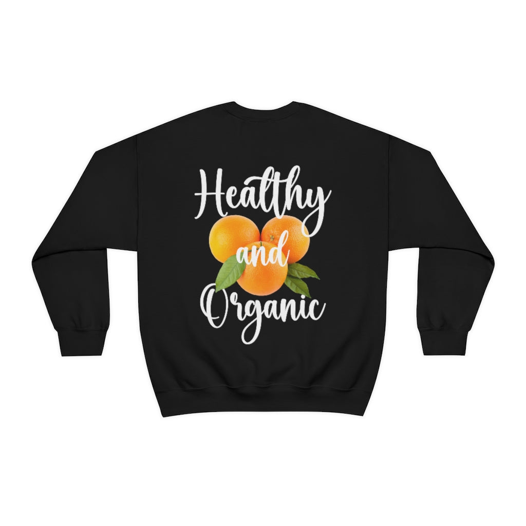 Larry June Organic Market Healthy And Organic Heavy Blend Crewneck Sweatshirt