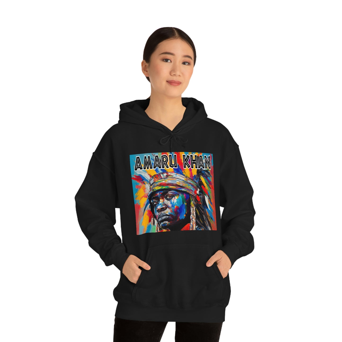 Amaru Khan Indigenous 1st Nation Niijii Heavy Blend Hooded Sweatshirt