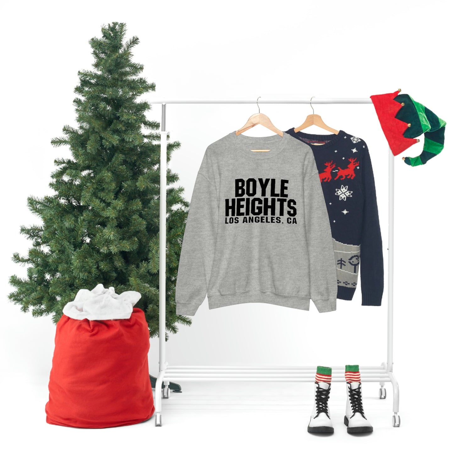 Boyle Heights Sweatshirt East Los East LA Unisex Heavy Blend Crewneck Sweatshirt