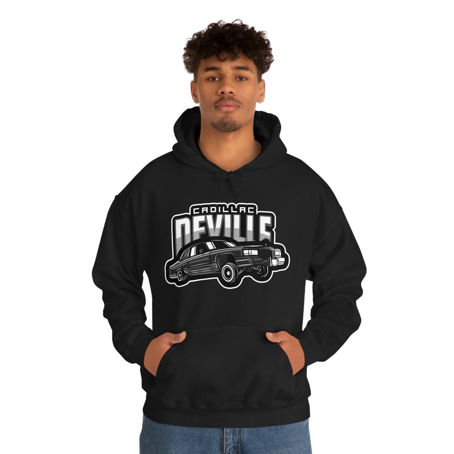 Cadillac Sedan Deville Lowrider Cali Cruise Lifestyle Heavy Blend Hooded Sweatshirt