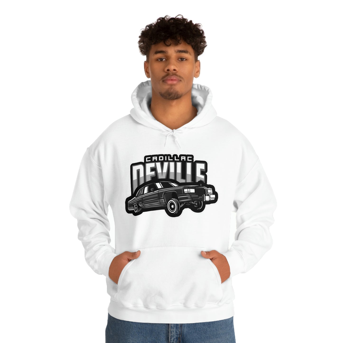 Cadillac Sedan Deville Lowrider Cali Cruise Lifestyle Heavy Blend Hooded Sweatshirt