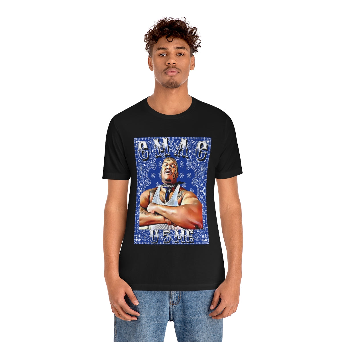 C Mac U 5 Me Crip Mac C Mac Da Loc 55 Crip Short Sleeve Tee