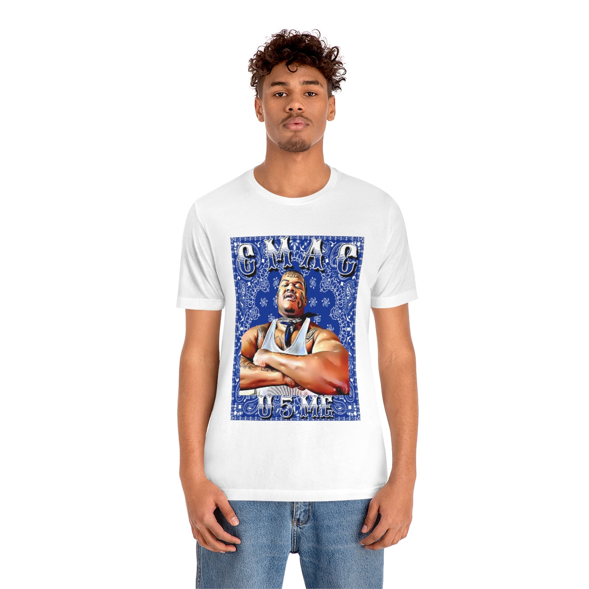 C Mac U 5 Me Crip Mac C Mac Da Loc 55 Crip Short Sleeve Tee