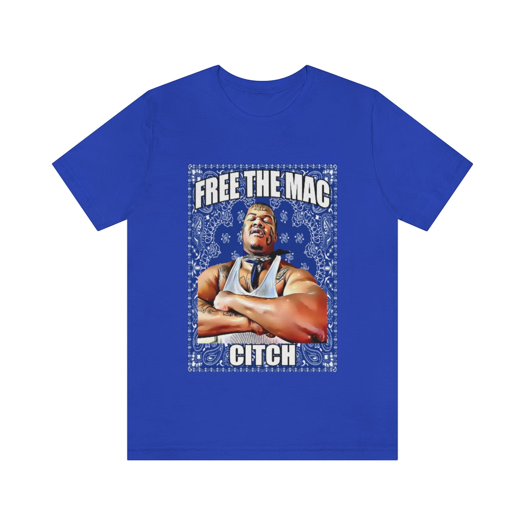 Free The Mac Citch C Mac Da Loc Crip Mac 55 Crip Short Sleeve Tee