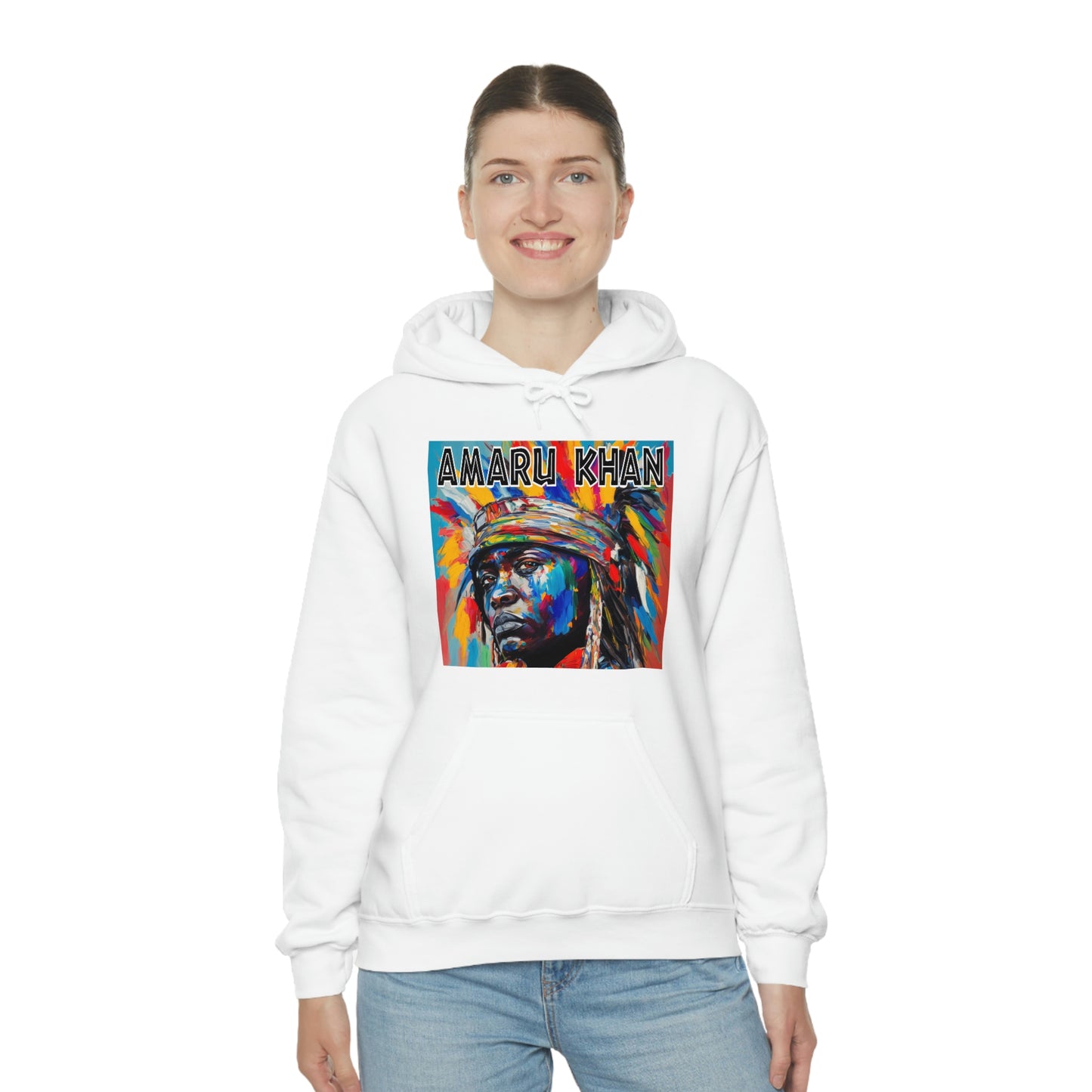 Amaru Khan Indigenous 1st Nation Niijii Heavy Blend Hooded Sweatshirt