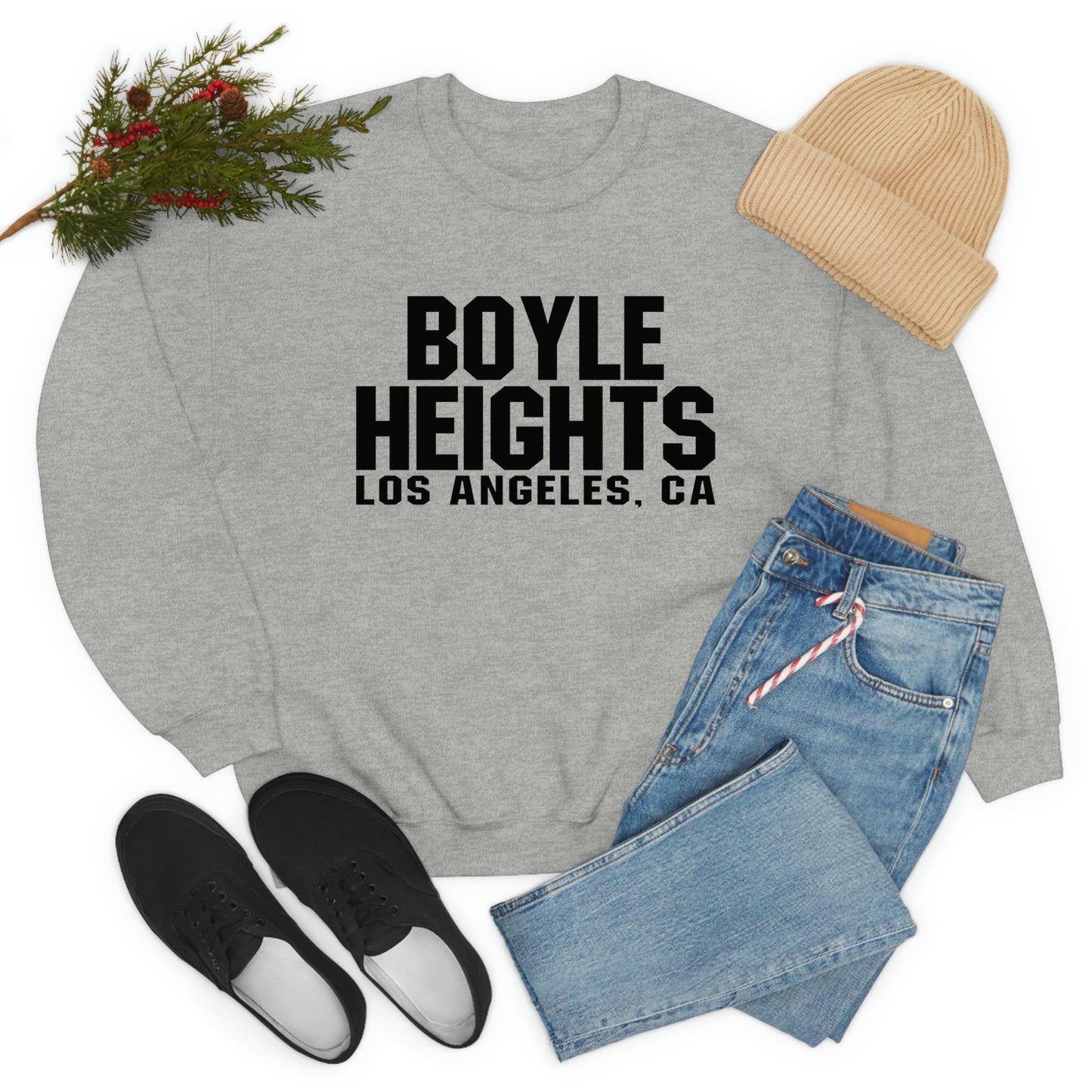 Boyle Heights Sweatshirt East Los East LA Unisex Heavy Blend Crewneck Sweatshirt