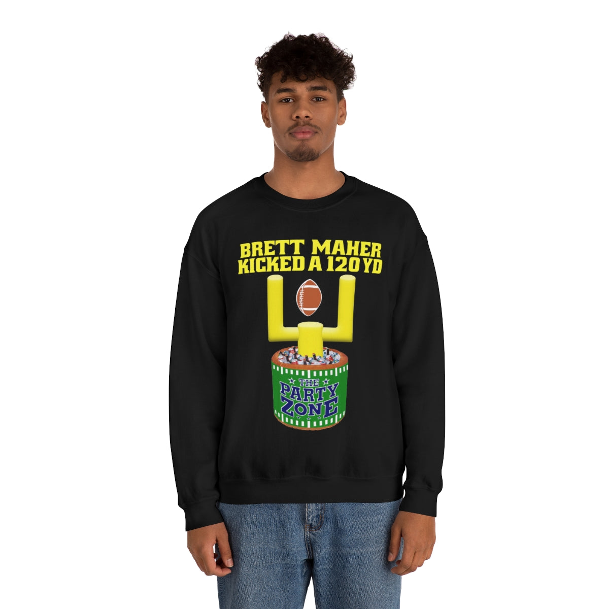 Brett Maher Kicked A 120Yard Field Goal  2 60 Yard Kicks Heavy Blend™ Crewneck Sweatshirt