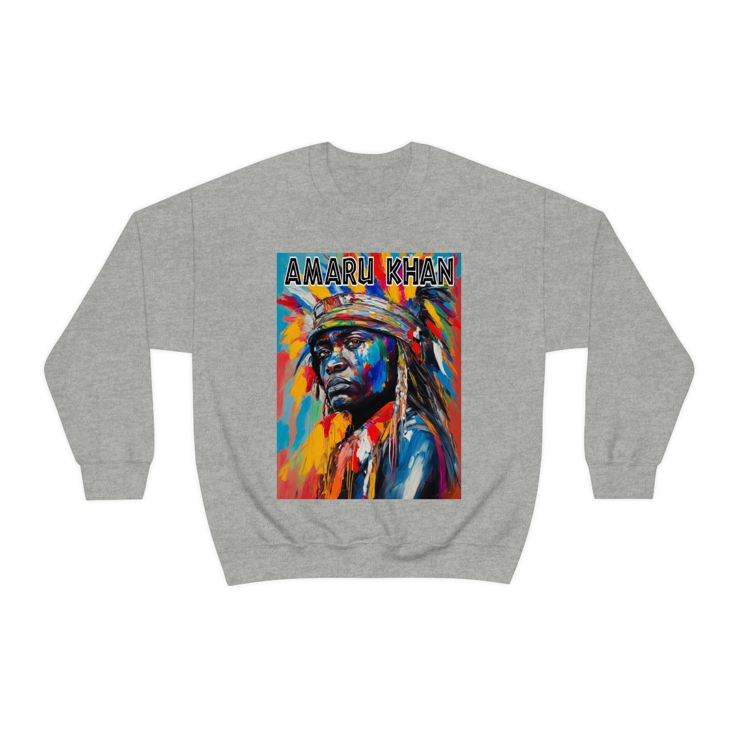 Amaru Khan Indigenous 1st Nation Niijii Heavy Blend Crewneck Sweatshirt