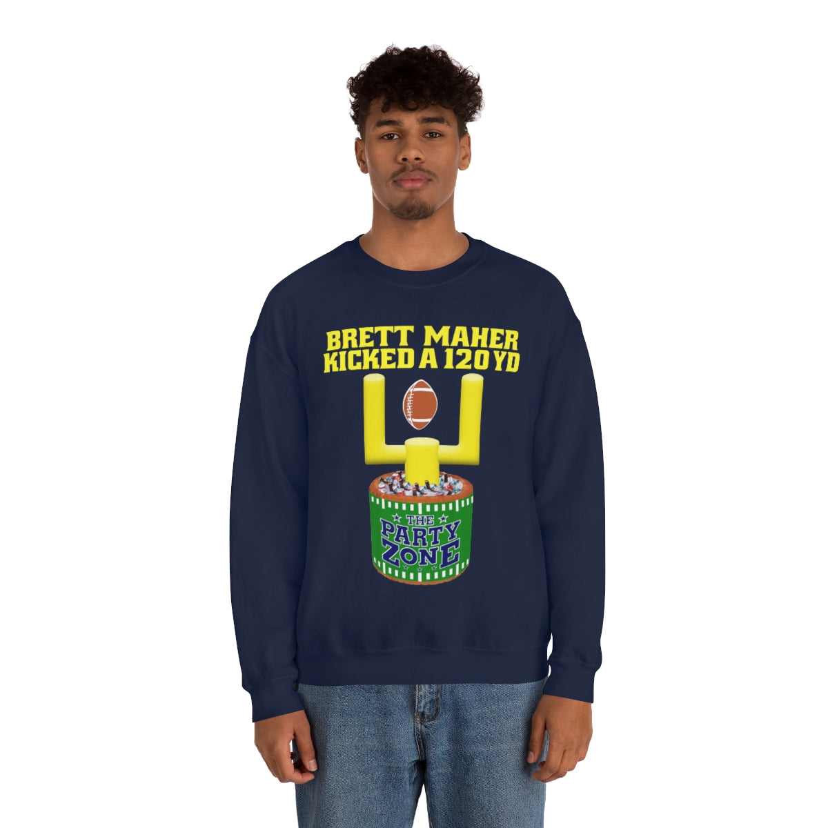 Brett Maher Kicked A 120Yard Field Goal  2 60 Yard Kicks Heavy Blend™ Crewneck Sweatshirt