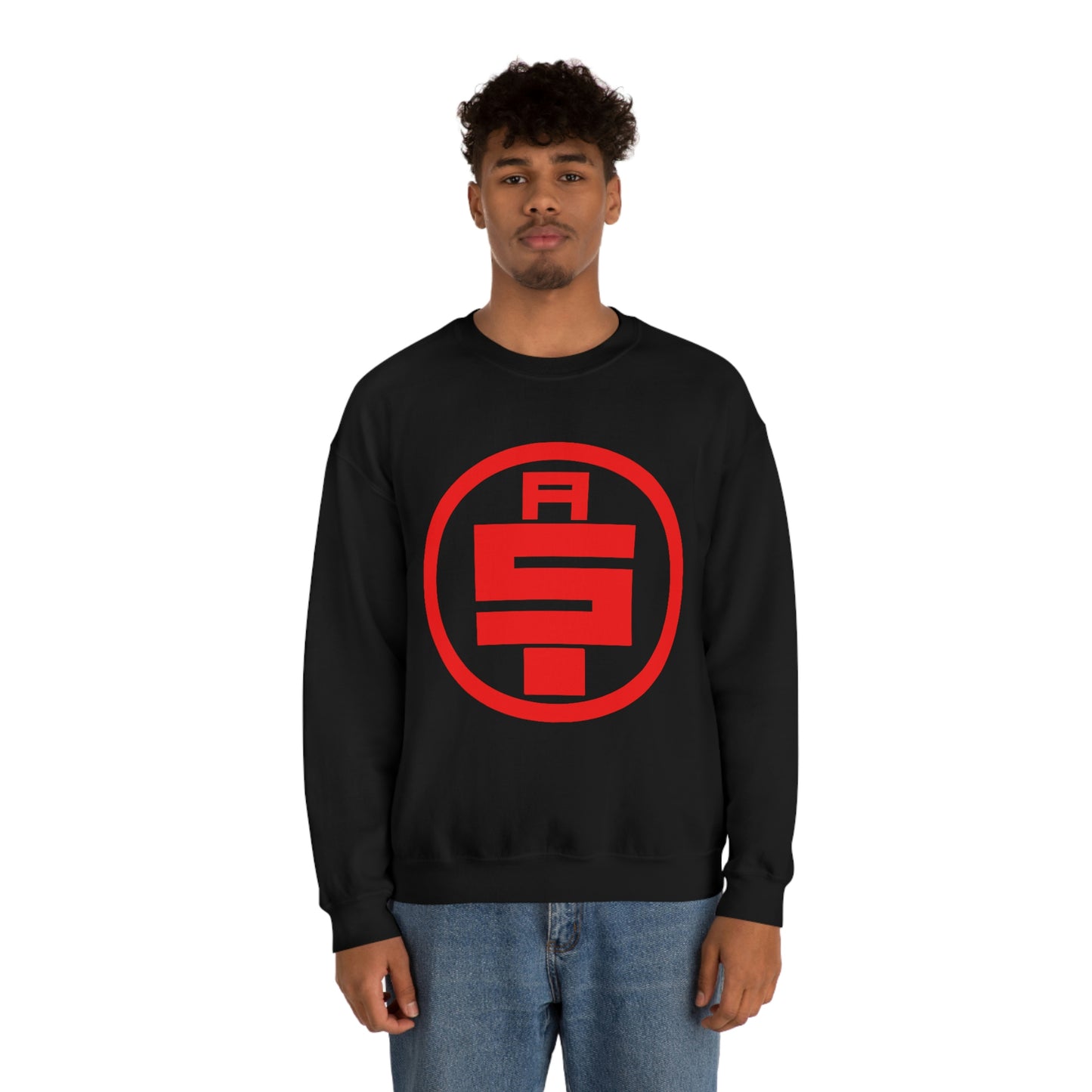 All Money In Black/Red White/Red Heavy Blend™ Crewneck Sweatshirt