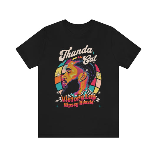 Thunda Cat Nipsey Hussle Victory Lap Short Sleeve Tee