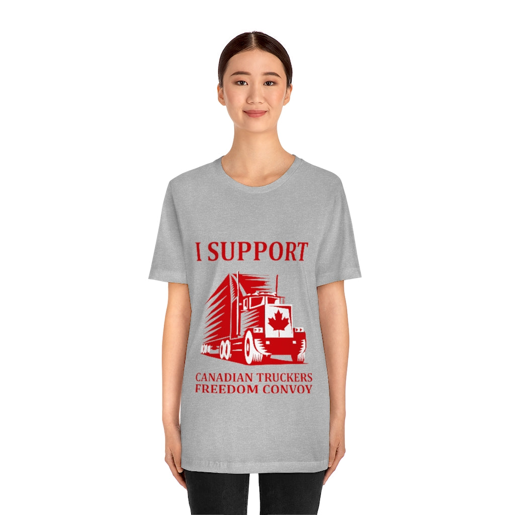 I Support Canadian Truckers Freedom Convoy Short Sleeve Tee