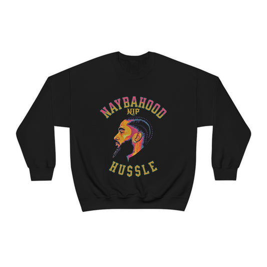 Naybahood Nip Hussle Nipsey Hussle Heavy Blend™ Crewneck Sweatshirt