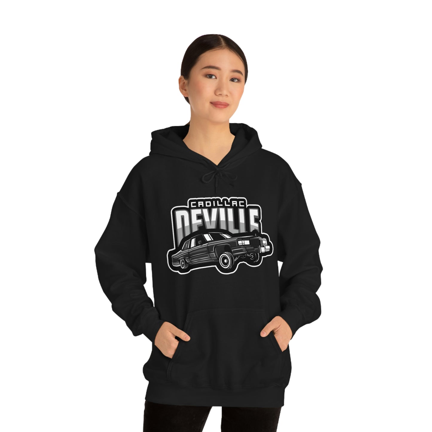 Cadillac Sedan Deville Lowrider Cali Cruise Lifestyle Heavy Blend Hooded Sweatshirt