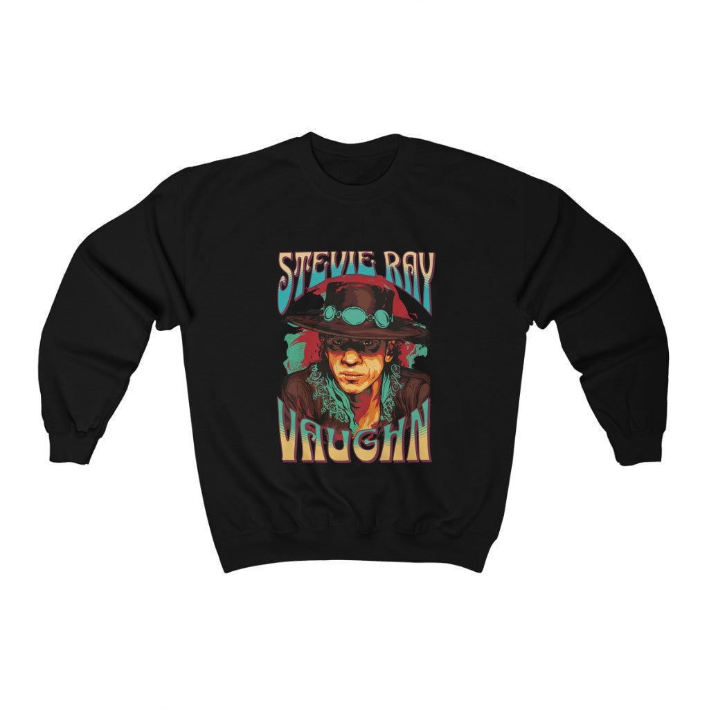 Stevie Ray Vaughn Rock Legend Series Heavy Blend Crewneck Sweatshirt