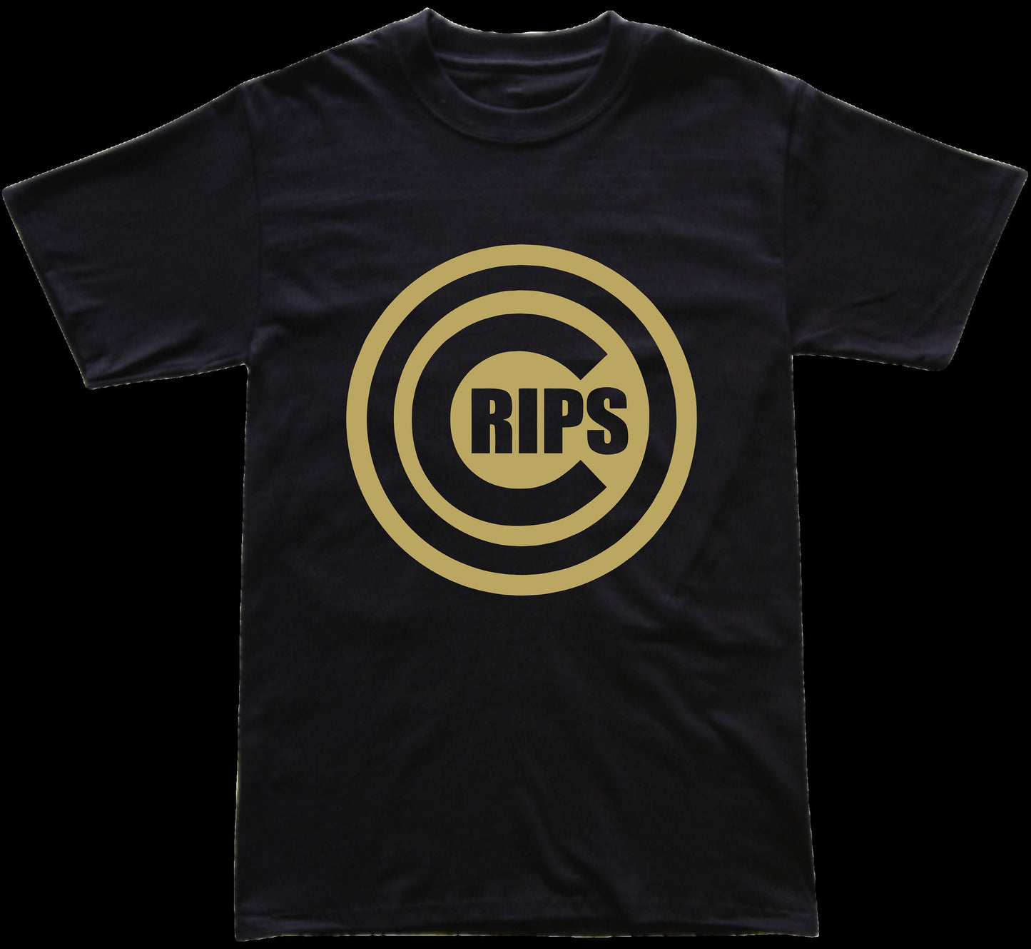 Crip Logo (Gold) T Shirt Handmade Custom New!!