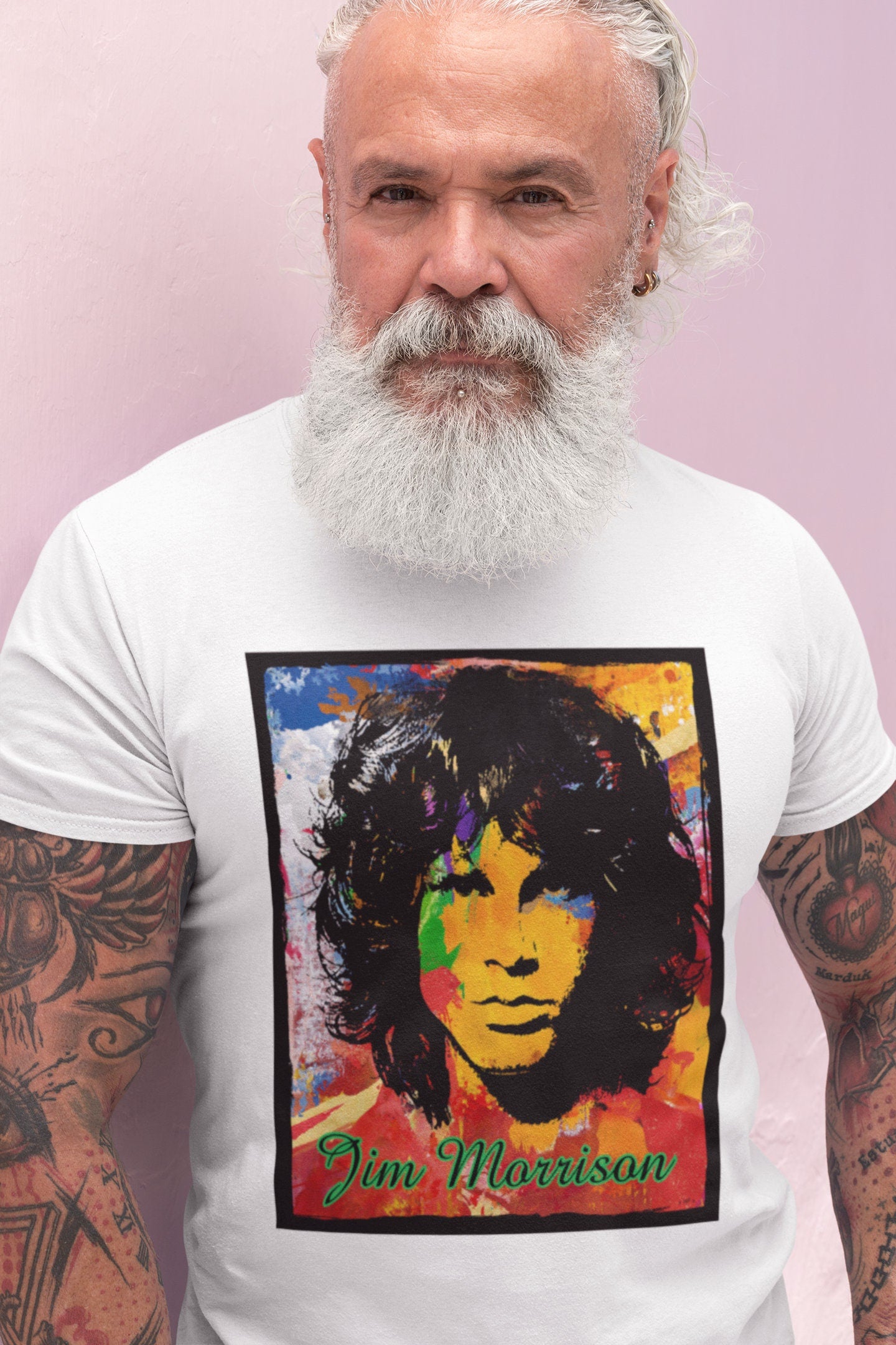 Clearance!!! The Doors Jim Morrison Multicolor Graphic T Shirt