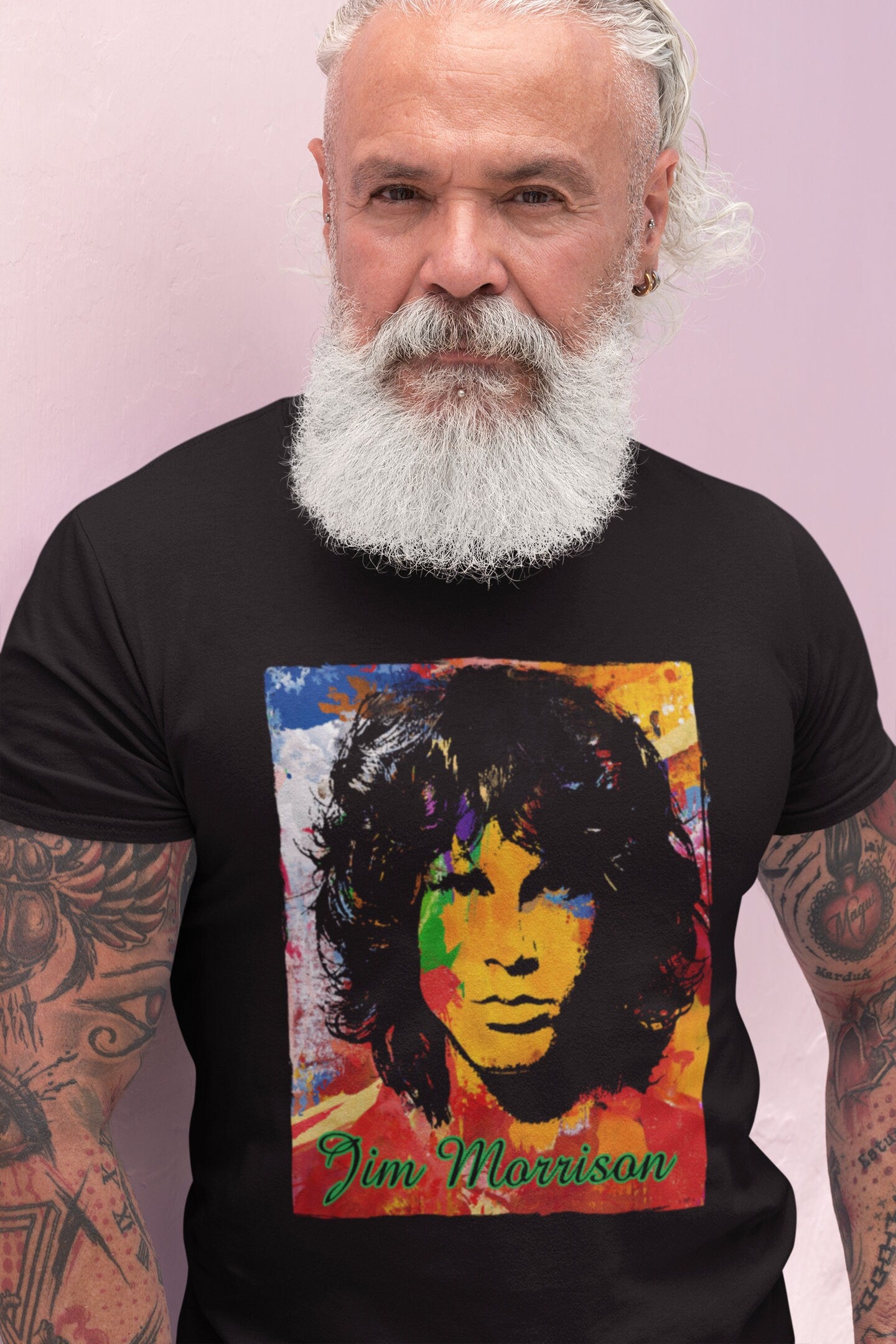 Clearance!!! The Doors Jim Morrison Multicolor Graphic T Shirt