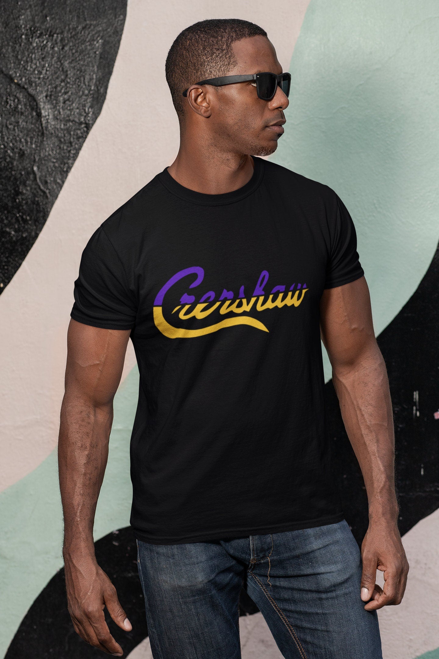 Limited Crenshaw Purple and Yellow Split Graphic