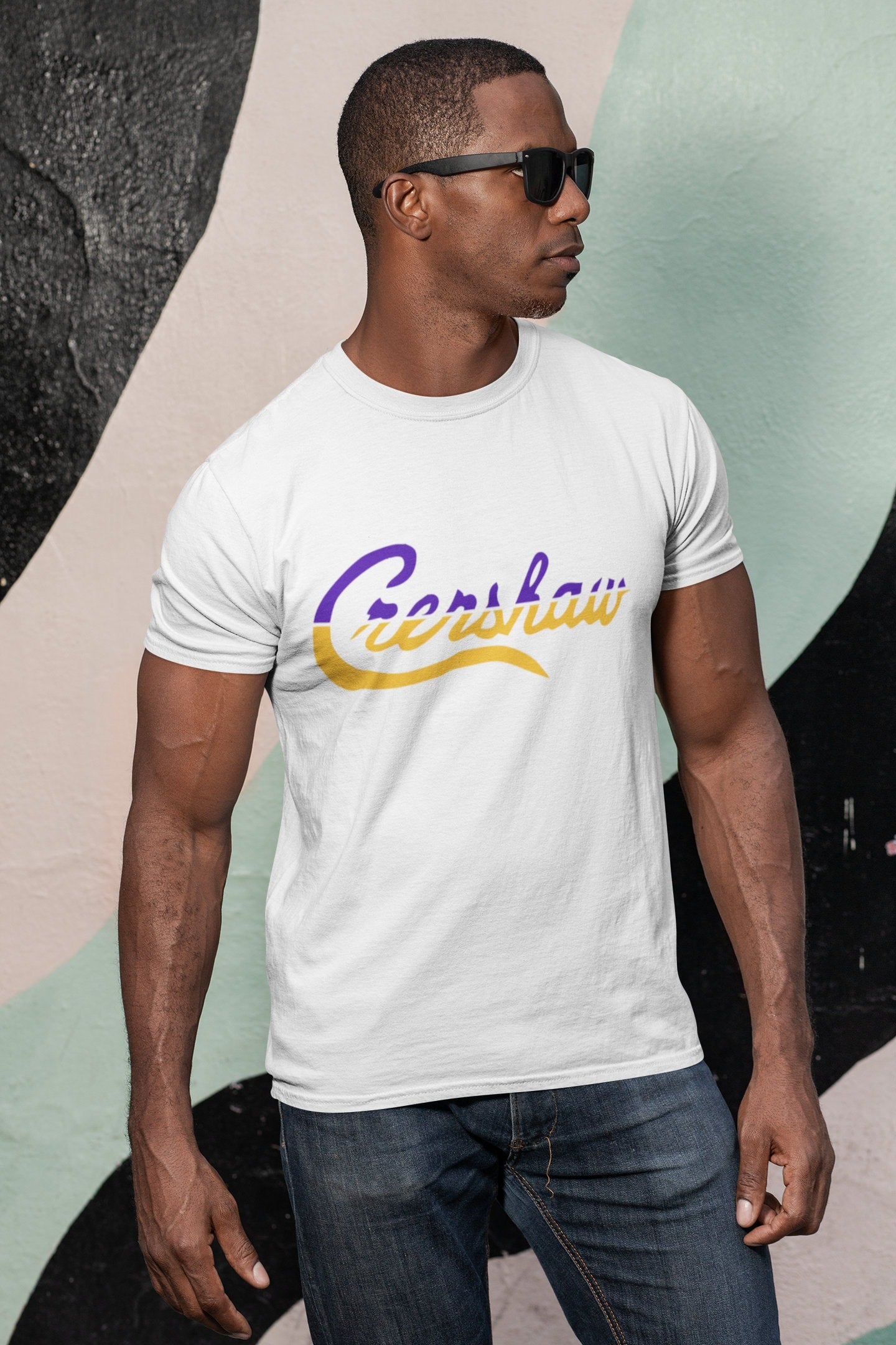 Limited Crenshaw Purple and Yellow Split Graphic