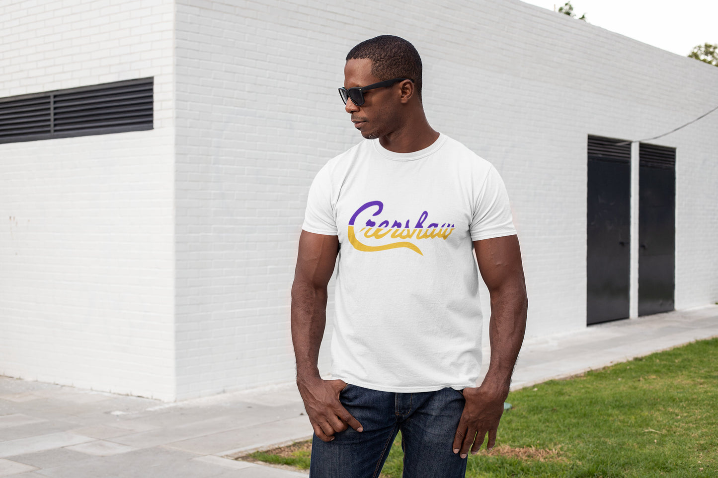 Limited Crenshaw Purple and Yellow Split Graphic