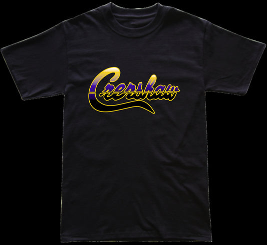 Limited crenshaw yellow, purple and black split gradient custom!!!