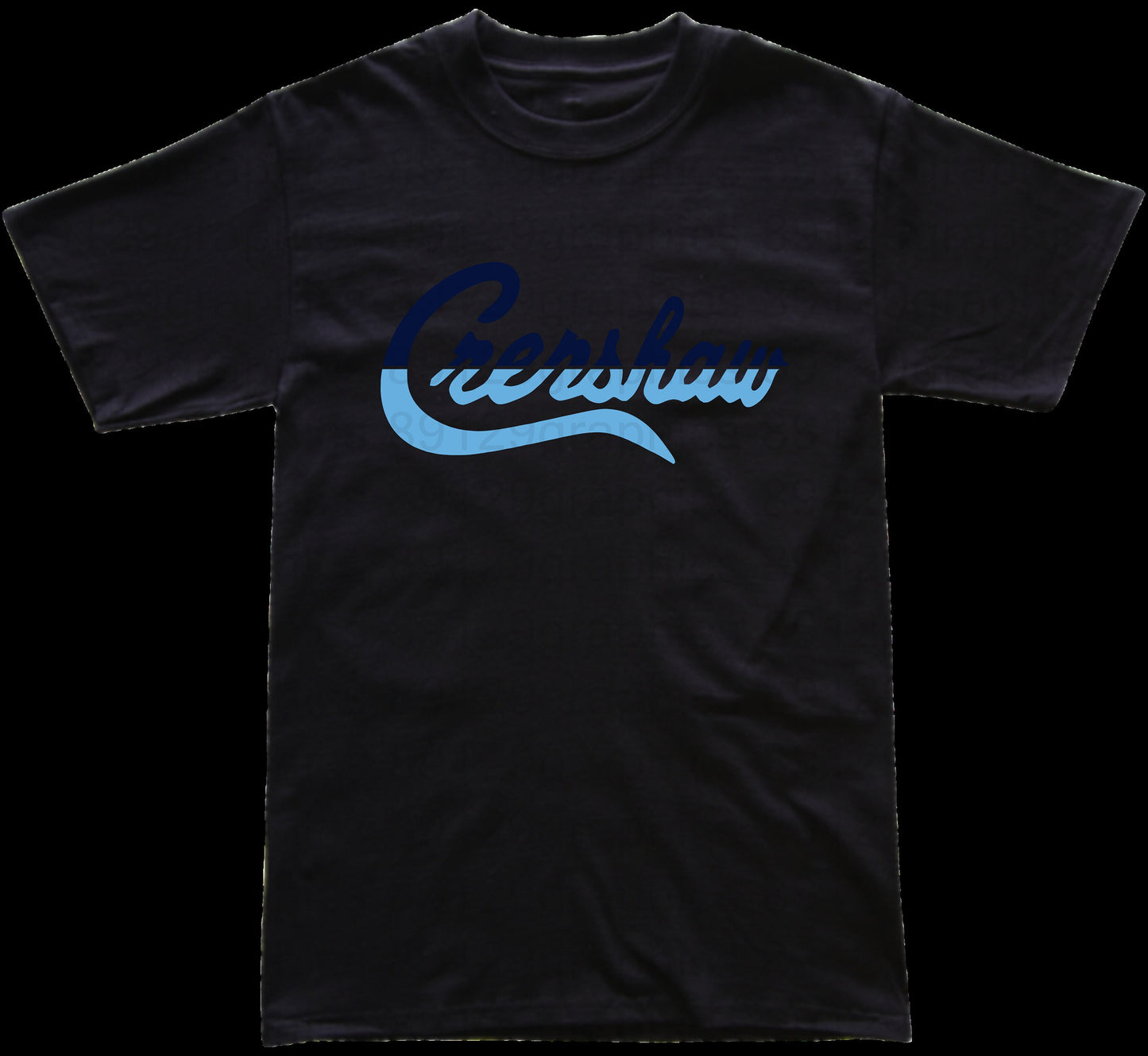 Limited crenshaw navy and carolina blue split graphic