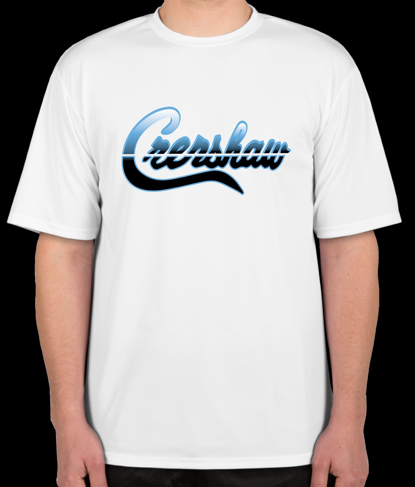 Limited crenshaw light blue black gradient custom!!!