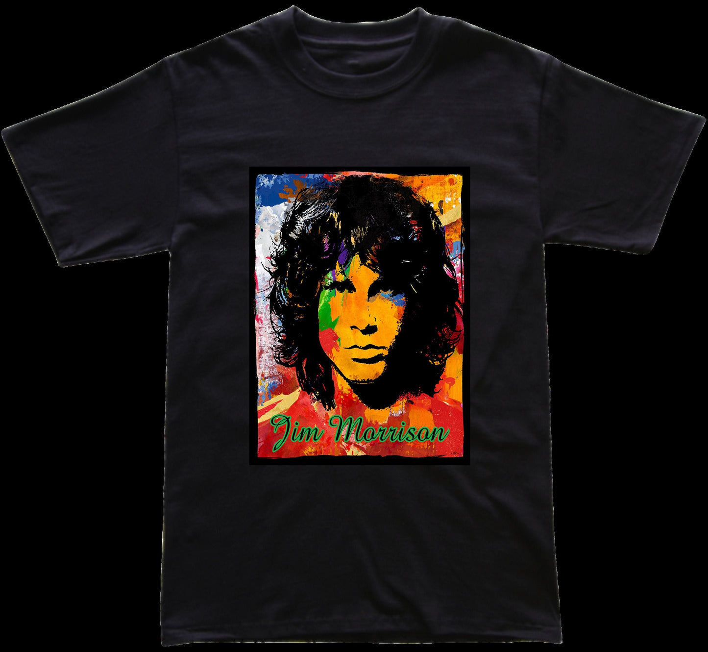 Clearance!!! The Doors Jim Morrison Multicolor Graphic T Shirt