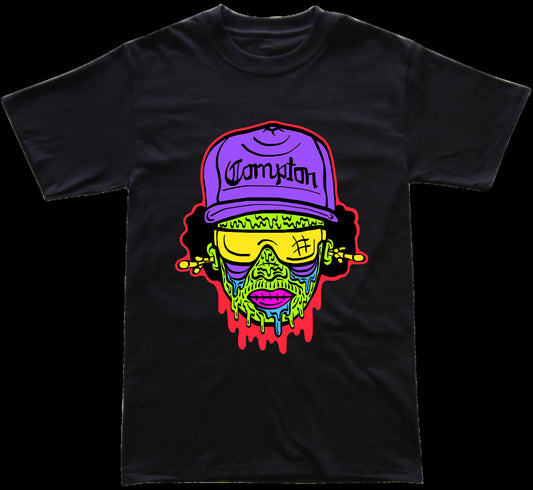 Compton OG Eazy E Zombie Multicolor Graphic T Shirt