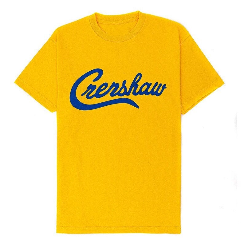 Crenshaw Limited Yellow and Royal Short Sleeve Tee