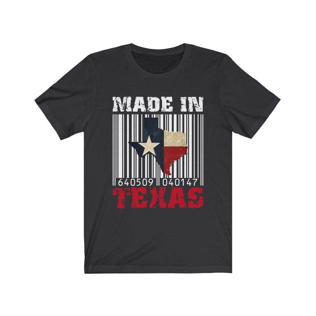 Made In Texas Barcode Short Sleeve Tee