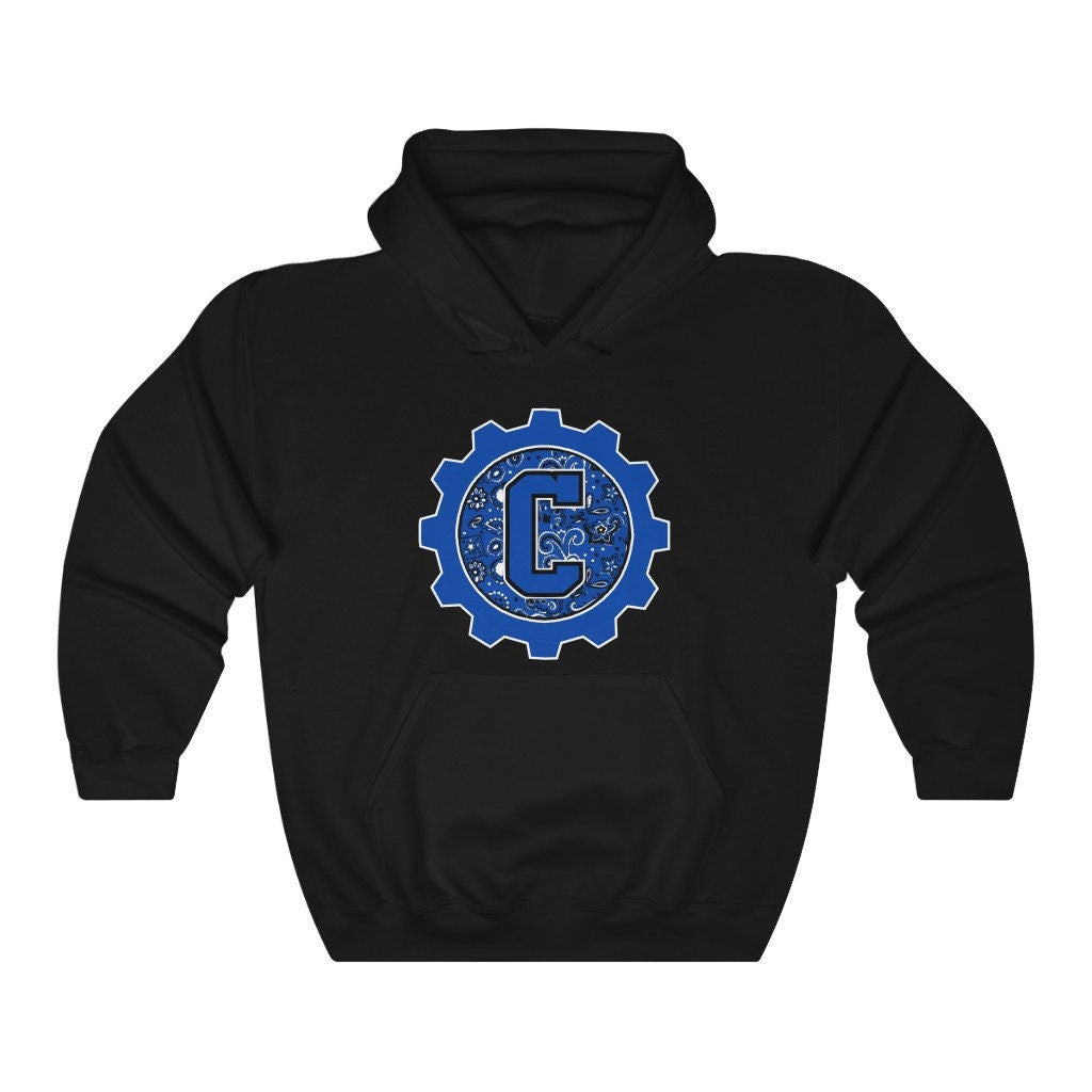 Deep Blue C Crip Heavy Blend Hooded Sweatshirt