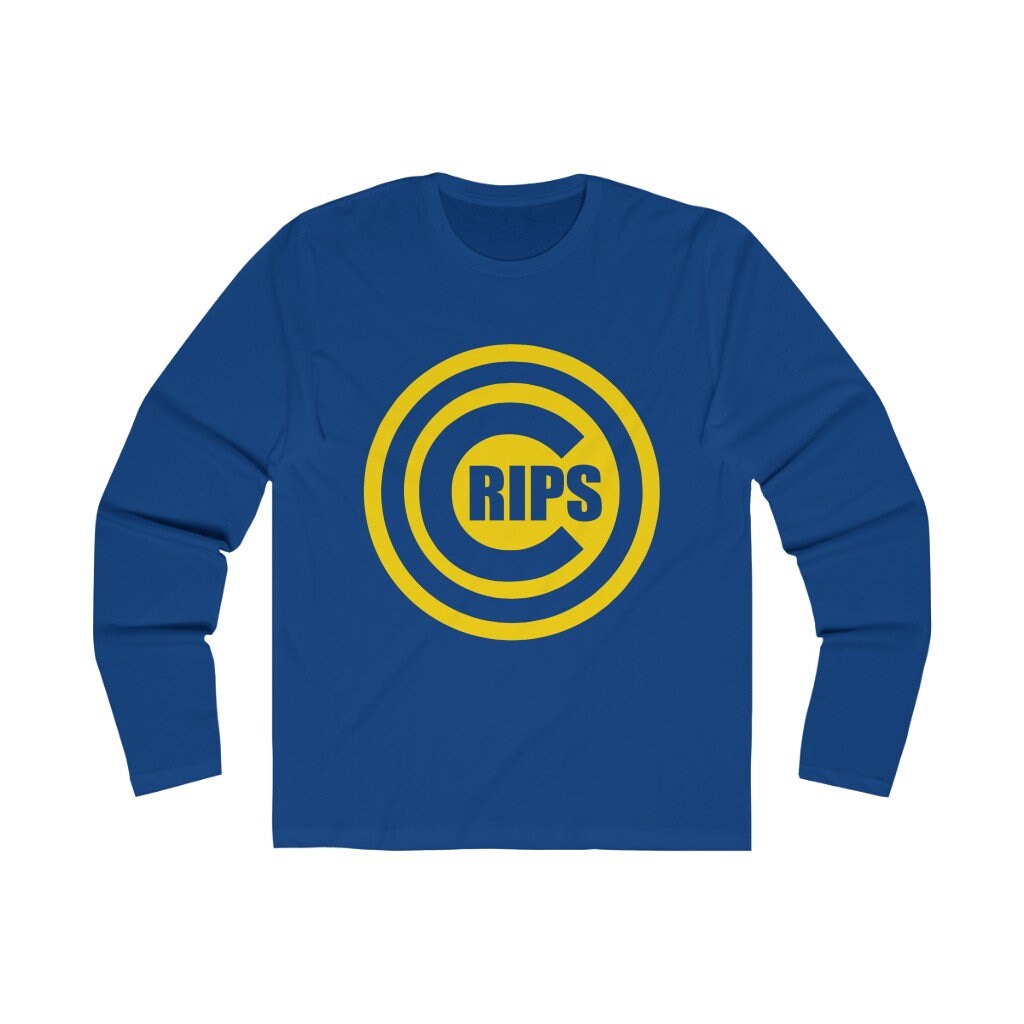 Crips Logo (Yellow) Men's Long Sleeve Crew Tee